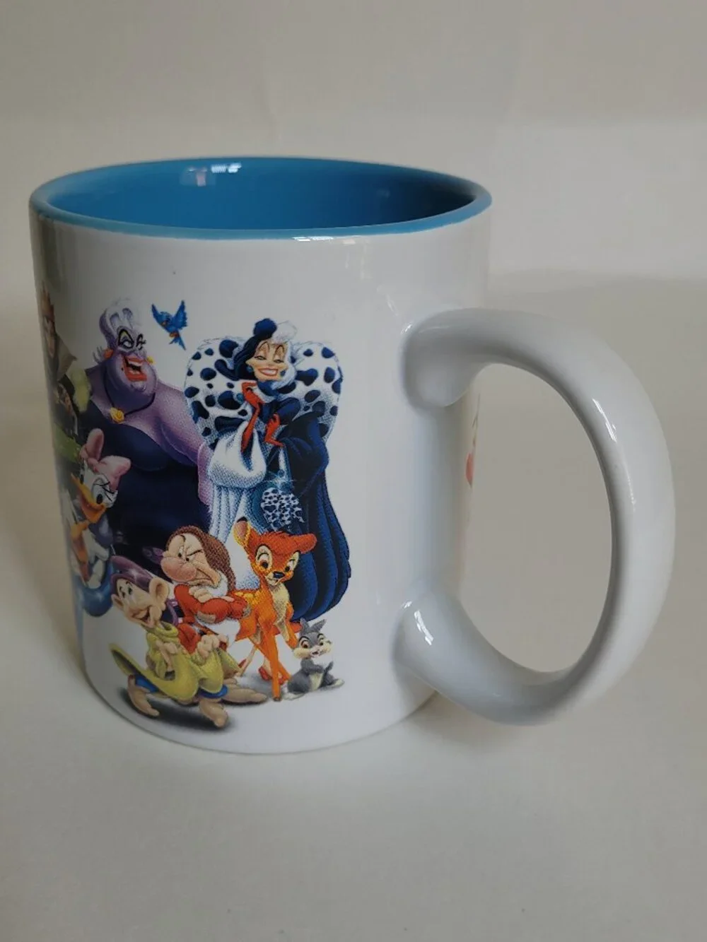 Jerry Leigh Disney Characters Coffee Mug Blue Inside Retro Disney